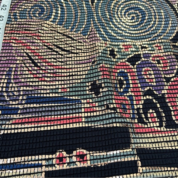 Vintage Cache Mosaic Textured Open Back Maxi Dress Size 2 Petite 90's Event XS - Picture 10 of 13